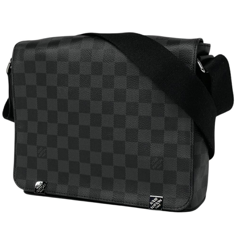 Louis Vuitton District NM Crossbody Shoulder Bag Damier Graphite Noir Black